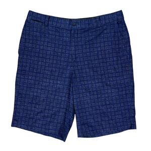 Nike Shorts Mens 32 Blue Chino Dri Fit Golf Golfing Lightweight Tour Performance